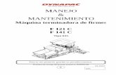 MANEJO MANTENIMIENTO - Dynapac · 2017-09-22 · 635..... 02-0107 MANEJO & MANTENIMIENTO Máquina terminadora de firmes F 121 C F 141 C Tipo 635 Para su uso posterior guardar en portadocumentos.