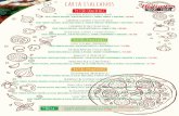 carta italianos · 2018-12-20 · Pizza Dolce Nuestra masa de Pizza, Azúcar Morena, Canela, Aceite de Oliva y Romero / $3.500 Tiramisú Postre Frío Montado en Capas de Galletas