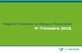 4o Trimestre 2018....• Las tasas de certificado del tesoro Mexicano TR_CETES_182 y TR_TPFG, las cuales han sufrido cambios derivado de la volatilidad de mercado producto de la incertidumbre