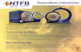 Características de diseño Baja Emisión de NOxntfb.us/es/wp-content/uploads/2014/05/Power-Burner-Spanish.pdf · Baja Emisión de NOx Características de diseño NTFB proporciona