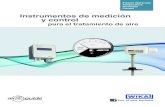 Instrumentos de medición y control para el tratamiento de aire · Ejemplo de aplicación monobloque 4 Eficiencia energética 5 Manómetro diferencial 8 Caudalímetros e instrumentos