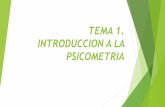 TEMA 1. INTRODUCCION A LA PSICOMETRIAhorarioscentros.uned.es/archivos_publicos/qdocente... · 2019-02-20 · TEMA 1. INTRODUCCION A LA PSICOMETRIA. ... sistemas sensoriales (Fechner