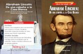 Abraham Lincoln: Libro de nivel • Z De una cabaña a la AbrAhAm LincoLn · 2019-07-02 · Abraham Lincoln e una cabaña a la asa lanca ivel 2 9 10 La ley y la política La postura