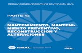 REGULACIONES ARGENTINAS DE AVIACIÓN CIVIL (RAAC)...LISTA DE VERIFICACIÓN DE PÁGINAS ... Mediante el uso de métodos, técnicas y prácticas aprobadas por la ANAC, el Producto haya