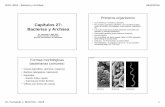 Capítulos 27: Bacterias y Archaeaacademic.uprm.edu/~fbird/Biol 3052/3052-2016-cap-27-ppt.pdfe intercambian material genético Transformación Transducción ... difteria y botulismo