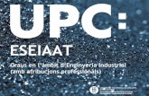 Presentación de PowerPoint - ESEIAAT · UPC UNIVERSITAT POLITÈCNICA DE CATALUNYA BARCELONATECH SORTIDES PROFESSIONALS Professió regulada d'Enginyer Tècnic de Telecomunicació