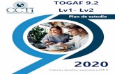 TOGAF 9.2 Lv1- Lv2 · TOGAF 9.2 Lv1- Lv2 Plan de estudio 2020 Todos los derechos reservados a CCTI® Bienvenida De parte del equipo de trabajo de CCTI queremos darte la bienvenida