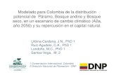 Modelado para Colombia de la distribución potencial de Páramo, … · 2010-05-28 · Modelado para Colombia de la distribución potencial de Páramo, Bosque andino y Bosque seco,