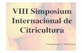 VIII Simposium Internacional de Citriculturaconcitver.com/archivosenpdf/nutrifisiologiadeloscitricos... · 2020-02-18 · Necesidades nutritivas de los cítricos • Es la cantidad