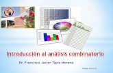 Introducción al análisis combinatoriomat.uson.mx/~ftapia/Documentos de Clase/Clases del dia...Introducción al análisis combinatorio Dr. Francisco Javier Tapia Moreno Octubre 19