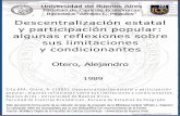Descentralización estatal y participación popular: algunas ...bibliotecadigital.econ.uba.ar/download/tpos/1502-0013_OteroA.pdf · Este documento forma parte de la colección de