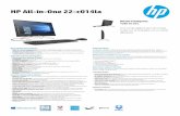 HP All-in-One 22-c014laimg.cartimex.com/v2/pdf/22-c014la.pdf · Si las especificaciones definitivas difieren de las provisionales, es posible que la comunicación de la€PC con otros