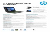 HP Pavilion Gaming Laptop 15-dk0008la - Cartimeximg.cartimex.com/v2/pdf/15-dk0008la.pdf · provisionales y no definitivas. Si las especificaciones definitivas difieren de las provisionales,