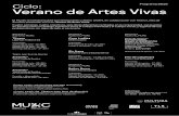 Programa Ciclo: Verano de Artes Vivas · 50% descuento con credencial vigente: estudiantes, maestros, UNAM, jubilado ISSSTE e IMSS *Costo $150.00 (Teatro Juan Ruiz de Alarcón) 50%