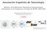Asociación Española de Toxicologíadigital.csic.es/bitstream/10261/114631/1/Valencia2014.pdf · Monografia Toxicología Veterinaria Jornada Formación Toxicología Valencia 2012