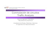 Conmutación de circuitos Traffic Analysis€¦ · •Conmutación de circuitos •Principios básicos •Conmutadores, redes de Clos, T, S, TST… •Prestaciones •Tecnologías