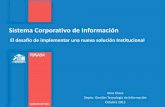 Sistema Corporativo de Información€¦ · FONASA podrá ser una organización que opere 100% con procesos de negocio estructurados, interconectados, y controlados desde su plataforma