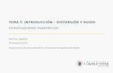Tema 1: Introducción - Distorsión y ruido - Comunicaciones ... Distorsion y rui… · ejemplo3:productosintermodulacióncon2tonos TenemosunampliﬁcadordepotenciaenelqueelvalorPI3