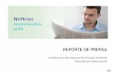 REPORTE DE PRENSA … · EMPRESARIOS Y EMPRENDEDORES 06/03/2020 Confederación de Empresarios Privados de Bolivia • Empresarios sugieren 2% de alza salarial y consideran "irracional"