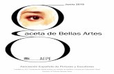 aceta de Bellas Artes - apintoresyescultores.es€¦ · reseña en la Hoja Oficial del lunes relativa a la exposición de la artista en Madrid, en la Sala Macarrón, que se inauguró