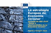 La Estrategia Europea de Economía Circular€¦ · Estrategia de Plásticos Objetivos: • Mejorar y aumentar el reciclado de plásticos • Disminuir los residuos plásticos •