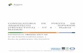 CONVOCATORIA DE PUESTO DE ARQUITECTO SUPERIOR (PROYECTISTA …€¦ · CONVOCATORIA DE PUESTO DE ARQUITECTO SUPERIOR (PROYECTISTA) - TRAGSA-2017-50 –7– 3218, del Banco Bilbao