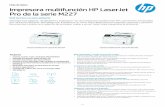 Pro de la serie M227 Impresora multifunción HP LaserJet · 6. Puer to de fax, puer to USB 2.0 de alta velocidad, puer to de red Fast Ethernet, puer to de acceso para bloqueo opcional