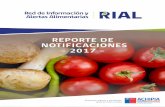REPORTE DE NOTIFICACIONES - 2017 · - REPORTE RIAL 2017 - El Reporte de Notificaciones 2017 corresponde a la quinta entrega de este material, que comenzara en marzo de 2014 con la