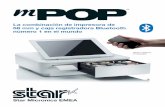 La combinación de impresora de 58 mm y caja …star-emea.com/wp-content/uploads/2016/02/Star-mPOP-2016...registradora Bluetooth número 1 en el mundo Los dispositivos móviles avanzados