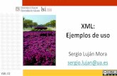 Vídeo de esta presentación · Aplicación no significa un programa que utilice XML. Aplicación significa el uso de XML para un dominio específico.