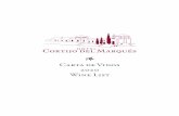 Carta de Vinos / Wine List 2020 - Hotel Cortijo del Marqués · Pera, pomelo y piña en la nariz. Vino seco espumoso muy original de la uva Moscatel. Pear, pomelo and pineapple in