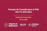 Proceso de Consulta para el PAE VIH-ITS 2019-2024€¦ · Actualización sobre el Proceso de Consulta para el PAE VIH-ITS 2019-2024 Los programas de salud pública, incluyendo el