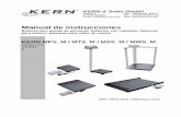 Manual de instrucciones - KERN & SOHN...Esta balanza sirve para determinar el peso de personas de pie, sentadas o sentadas en silla de ruedas sobre una balanza de sillas de ruedas