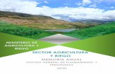 SECTOR AGRICULTURA Y RIEGO€¦ · Memoria Anual 2016 – Ministério de Agricultura y Riego 7 . 1.1 Resumen ejecutivo . El año 2016 caracteriza al sector agrario, por un crecimiento