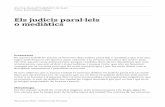 Els judicis paral·lels o mediàticsdocumentacio.vedrunacatalunya.cat/.../TR_queralt_cadafalch.pdf · REBoLL o VARGAS, R. Medios de comunicación, política criminal y garantías