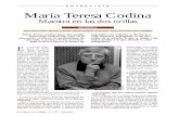 ENTREVISTA María Teresa Codina - Universitat de Barcelona · ción de Pedagogía de la Universidad de Barcelona. ... MTCEl resultado fue indirecto e imprevisible. Allí conocí a