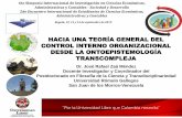 HACIA UNA TEORÍA GENERAL DEL CONTROL INTERNO … · 2019-10-22 · Administrativas y Contables Bogotá, 12, 13 y 14 de septiembre de 2019 HACIA UNA TEORÍA GENERAL DEL CONTROL INTERNO