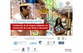 Junto con: Con el apoyo de - UNESCO · 2019-07-16 · UNESCO “IV ENCUENTRO ANDINO DE PAZ” 3 de julio de 2019 VITALIDAD DE LAS LENGUAS INDÍGENAS Y EL ATLAS UNESCO DE LAS LENGUAS