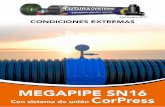 Futura Systems. Fabricantes de tuberías corrugadas en PEHD y …futura-systems.com/wp-content/uploads/2017/09/2017... · 2017-09-26 · La tubería MEGAPIPE SN16 puede instalarse