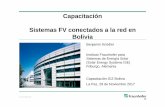 Capacitación Sistemas FV conectados a la red en Bolivia · 2017-12-12 · Sistemas FV conectados a la red en Bolivia Benjamin Knödler Instituto Fraunhofer para Sistemas de Energía