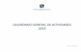CALENDARIO GENERAL DE ACTIVIDADES 2019webpe.colegiomayor.cl/wp-content/uploads/Calendario... · 2019-01-23 · CALENDARIO GENERAL DE ACTIVIDADES 2019 Versión: 21012019. Horarios