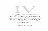 CASITA Genero y ambiente 4dspace.ups.edu.ec/bitstream/123456789/11091/1/4 El... · 2015-12-19 · proyecto hidroeléctrico Coca Codo Sinclair (CCS) Víctor López A. IV. Resumen El
