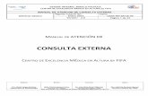 CONSULTA EXTERNAcufcd.edu.mx/calidad/v20/documentacion/CM/CEMA-MN-SM-CE... · 2018-11-08 · SISTEMA INTEGRAL MODELO PACHUCA CENTRO DE EXCELENCIA MEDICA EN ALTURA by FIFA MANUAL DE