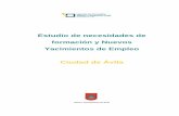 Estudio de Necesidades de Formacion y Nuevos Yacimientos e… · 2014-07-30 · Necesidades de formación y nuevos yacimientos de empleo Ciudad de Ávila 6 Tabla 1: Población y crecimiento