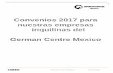 Convenios 2017 para nuestras empresas inquilinas del ... · Convenios 2017 para nuestras empresas inquilinas del German Centre Mexico German Centre Mexico 03/03/2017
