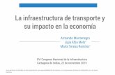 La infraestructura de transporte y su impacto en la economía · 2019-11-27 · La infraestructura de transporte y su impacto en la economía Armando Montenegro Ligia Alba Melo *