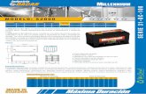 electrolito líquido, diseñada específicamente para ... · 16.3 16.1 16.0 15.9 15.6 15.0 14.7 POLARIDAD INVERTIDA La Millenium 31-DC-100 es una batería libre de mantenimiento,