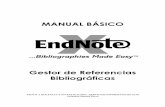 manual ENDNOTE 9marzo · Librerías Apoyo a Docencia e Investigación - Servicios Informáticos UCM 2 Seleccionando “Open an existing EndNote library”, y con la ruta de acceso