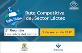Ruta Competitiva del Sector Lácteo · 2017-12-22 · •Articular a los actores del sector y a la institucionalidad público-privada en pro de acciones dirigidas al mejoramiento