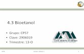 4.3 Bioetanolsgpwe.izt.uam.mx/files/users/uami/rmro/2906019/sem06/Sem_6_Ses_1_13O.pdf · 4.3.2. Producción de etanol a partir de biomasa • Xilosa • Glucosa • La productividad